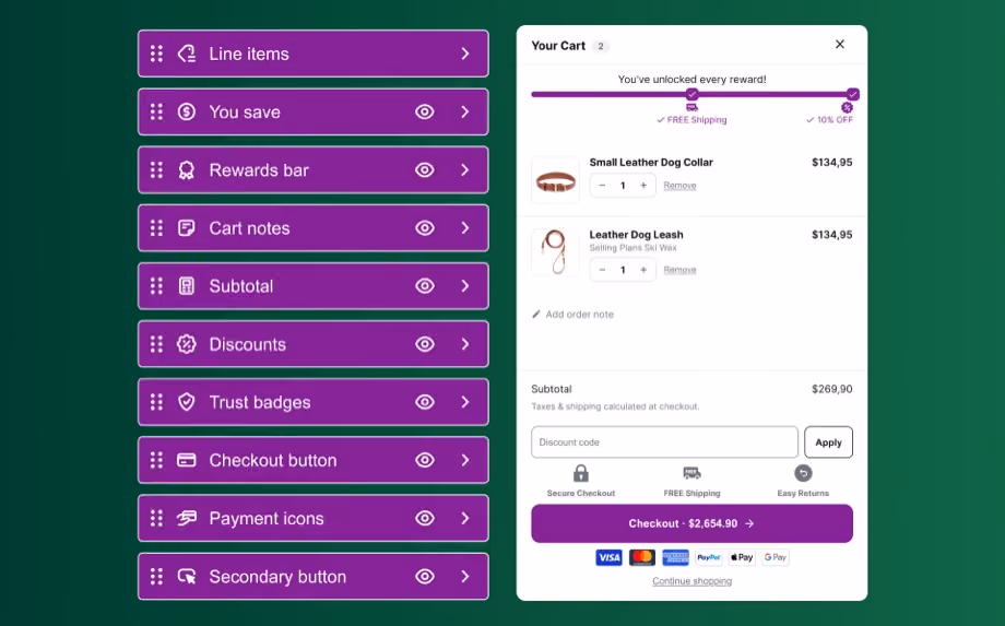 CartServe — cart drawer